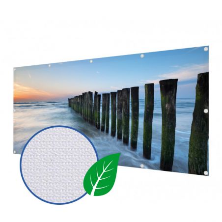 Baner reklamowy tekstylny ekologiczny Eco Decor 205 g/m² z certyfikatem niepalności B1